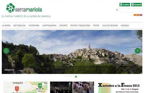 Web responsive per a l'associació Serra Mariola